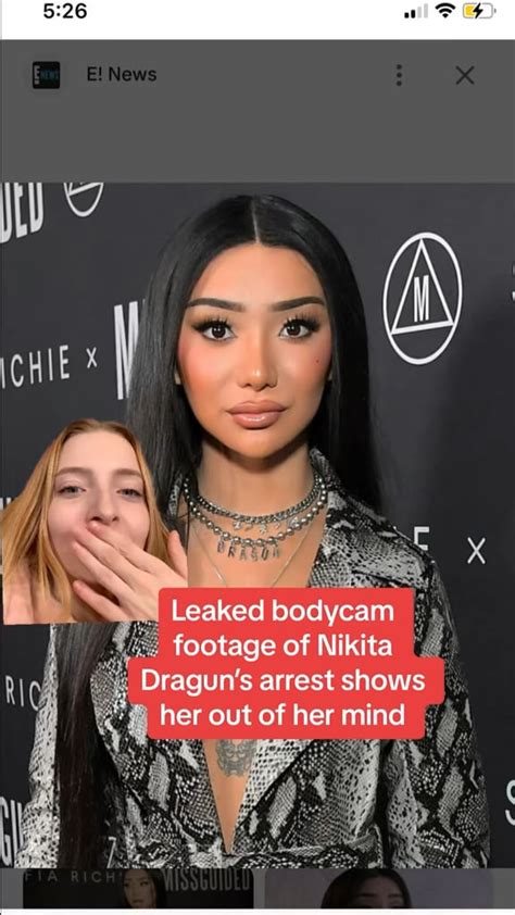 nikita dragun leaked of|Bodycam footage of Nikita Draguns arrest....holy shit